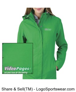 Ladies Green Jacket (1) Logo - Logo on Left Chest Area. Design Zoom
